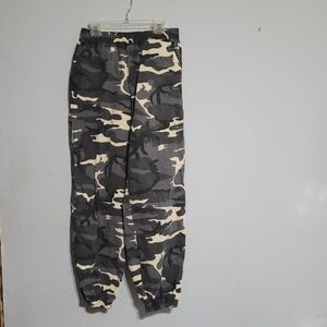 Womens Size Medium Camo Joggers‎ Lightweight Elastic Waist Pants Pockets M